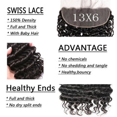 Loose Wave 13x6 HD Lace Frontal Virgin Human Hair 150% Density