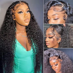 VIPbeauty HD Lace Front Wig Deep Curly 13x4 13x6 Lace Frontal Human Hair Wigs 180%