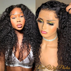VIPbeauty 13x6 Skin Like HD Lace Front Wigs Water Wave Human Hair Wigs Pre Plucked