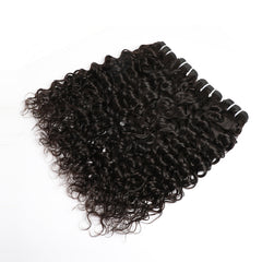 VIPbeauty Water Wave Bundles With 13x4 Lace Frontal Unprocessed Human Hair Extensions