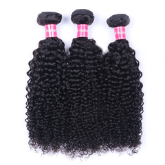 VIPbeauty Curly Wave Bundles With 13x4 Lace Frontal Unprocessed Human Hair Extensions
