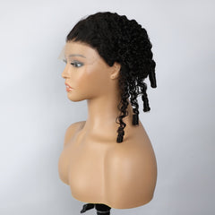 Vipbeauty Hair New-Upgrade Burmese Curly 5x7 Transparent Lace Closure attached Mesh Cap All-in-One Breathable Adjustable Cap for DIY Human Hair Wigs