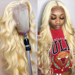 VIPbeauty 613 Blonde Body Wave Human Hair Wigs Pre-Plucked 13x6 Lace Front Wigs