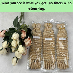 VIPbeauty #613 Blonde Burmese Curly 1/3/4PCS Bundles 100% Human Hair Spiral End