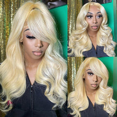 VIPbeauty 613 Blonde 13x4 Lace Front Wigs Body Wave Human Hair Lace Wig 180%