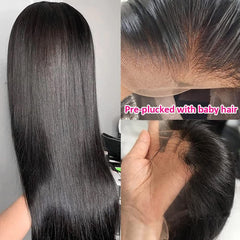 VIPbeauty 13x6 Lace Front Wigs Pre Plucked Straight Full Lace Human Hair Wigs