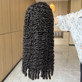 Burmese Curly Human Hair Wigs 4x4 6x6 Transparent Lace Closure Wig