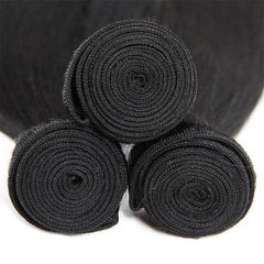 Brazilian Loose Wave Virgin Hair 3 Bundles With 4x4 Lace Closure 100% Human Hair