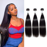 Malaysian Virgin Remy Straight Human Hair 3 Bundles Unprocessed Hair Weft