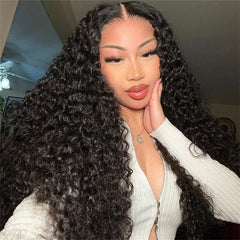 VIPbeauty 13x6 HD Lace Frontal Wigs Water Wave 5x5 Glueless Human Hair Wigs 180%
