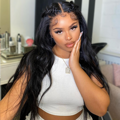 VIPbeauty Body Wave Human Hair Bundles With 5x5 Lace Closure