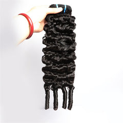 VIPbeauty Burmese Curly Virgin Soft Human Hair Extensions 1 PC/Pack