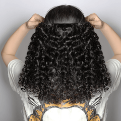 VIPbeauty Ocean Spiral Hair Loose Deep Curl Human Hair Extensions