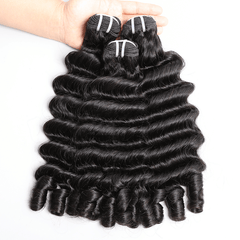 VIPbeauty Ocean Spiral Hair Loose Deep Curl Human Hair Extensions