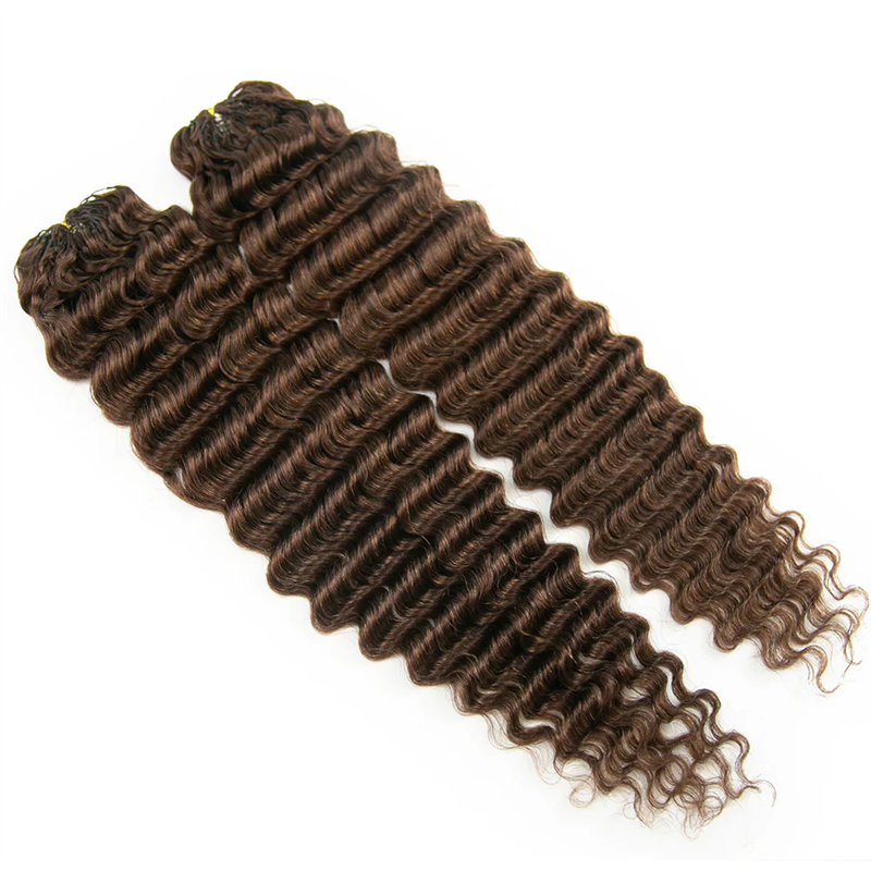 VIPbeauty #4 Deep Wave Human Hair Crochet Braid Hair Extensions