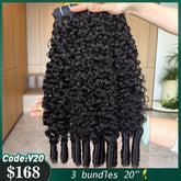 VIPbeauty Burmese Curly Bundles Human Hair Unprocessed Virgin Hair Bundles Deals