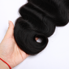 Brazilian Body Wave Virgin Human Hair 3 Bundles With Lace Closure For Sale
