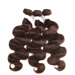VIPbeauty Body Wave Chocolate Brown Bundles Human Hair