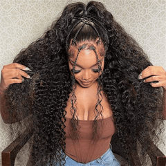 VIPbeauty Outlet Deal 4x4 Lace Closure Human Hair Wigs 180%