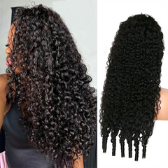 VIPbeauty Burmese Curly Lace Frontal Wigs HD 5x5 Pre-Cut Glueless Human Hair Wigs 180%