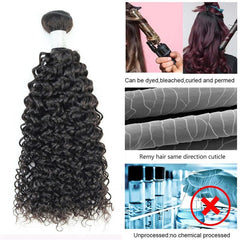 VIPbeauty Curly Wave Virgin Soft Human Hair Extensions 1 PC/Pack