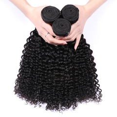 VIPbeauty Curly Wave Human Hair Bundles With 5x5 Lace Closure