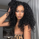 VIPbeauty Burmese Curly Glueless Flexi-Fit Drawstring 13x6 Frontal Wig Beginner Friendly