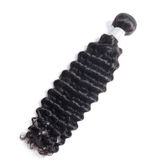 VIPbeauty Deep Wave Bundles With 13x6 Lace Frontal Human Hair Extensions