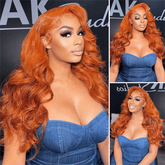 VIPbeauty #350 Ginger Orange 100% Virgin Human Hair Bundles 1/3/4PCS