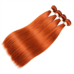 VIPbeauty #350 Ginger Orange 100% Virgin Human Hair Bundles 1/3/4PCS