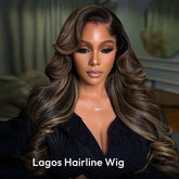 VIPbeauty P4/27 Lagos Hairline Body Wave Lace Front Wigs 13x6 Highlight Human Hair Wig