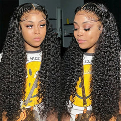 Brazilian Remy Hair Curly Hair 3 Bundles With Lace Closure