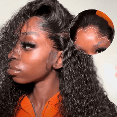 VIPbeauty Lagos Hairline Water Wave HD Transparent Lace Frontal Wigs Human Hair