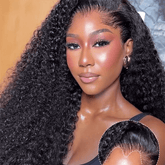 VIPbeauty Lagos Hairline Widows Peak Burmese Curly 13x6 Lace Frontal Wig Human Hair