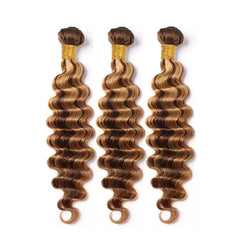 VipBeauty P4/27 Highlight Human Hair Bundles 100% Human Hair 10-32inches For Sew In Quick Weave