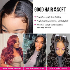 Brazilian Loose Wave Virgin Hair 3 Bundles With 4x4 Lace Closure 100% Human Hair
