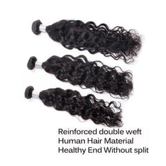 VIPbeauty Water Wave Virgin Soft Human Hair Extensions 1 PC/Pack