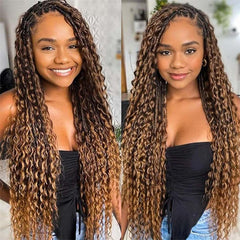 VIPbeauty P4/27 Highlight Deep Wave Bulk Braiding Hair 100% Human Hair for Micro Braiding