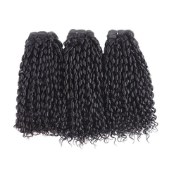 VIPbeauty Pixie Curly Human Hair Bundles Brazilian Virgin Hair Extensation