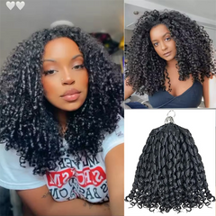 VIPbeauty Pixie Curly Crochet Braids Human Hair Extensions Protective Style