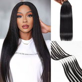 VIPbeauty Feather Crochet Braids Soft Straight Human Hair Extension For Women