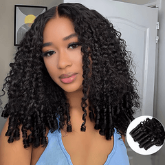 VIPbeauty Burmese Curly Glueless Flexi-Fit Drawstring 13x6 Frontal Wig Beginner Friendly