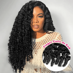 VIPbeauty Burmese Curly Glueless Flexi-Fit Drawstring 13x6 Frontal Wig Beginner Friendly