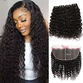 VIPbeauty Water Wave Bundles With 13x6 Lace Frontal Human Hair Extensions