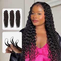 VIPbeauty Water Wave Crochet Braids Human Hair Extensions Protective Style