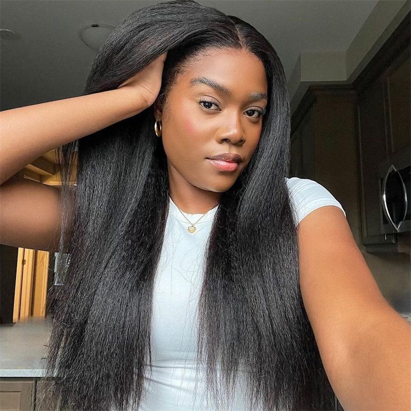 VIPbeauty Kinky Straight Lace Front Wigs 13x4 13x6 Full Lace Human Hair Wigs For Women