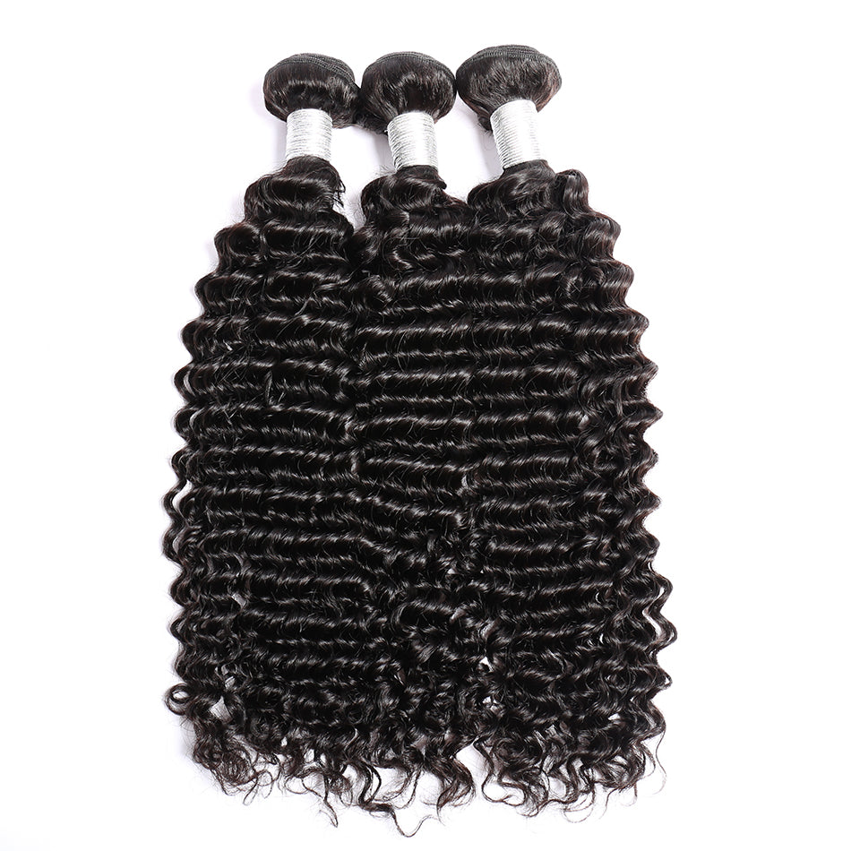  3 Bundles Virgin Remy Malaysian Curly Weave Human Hair Extensions