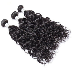 Raw Indian Virgin Remy Human Hair Water Wave Weave 3 Bundles wet and wavy human hair