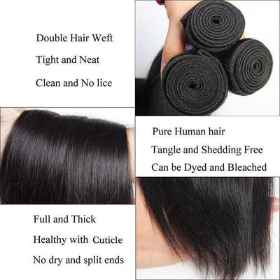  Malaysian Virgin Remy Straight Human Hair 3 Bundles-hair details