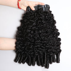 VIPbeauty Brazilian Curly Hair Human Hair 4 Bundles Burmese Curls Bundles 100% Virgin Human Hair